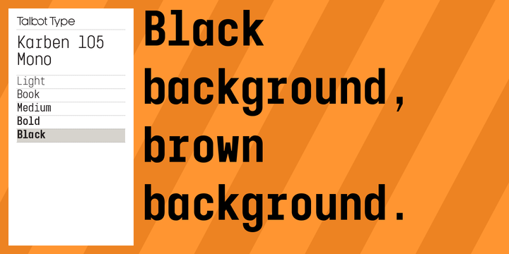 Font Karben 105 Mono